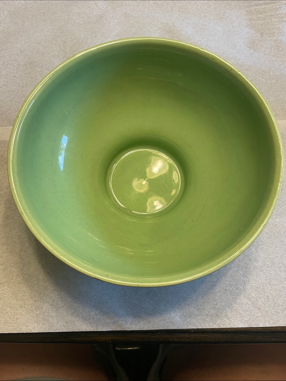 Vintage Mid Century Royal Haeger 101 Green Footed Bowl